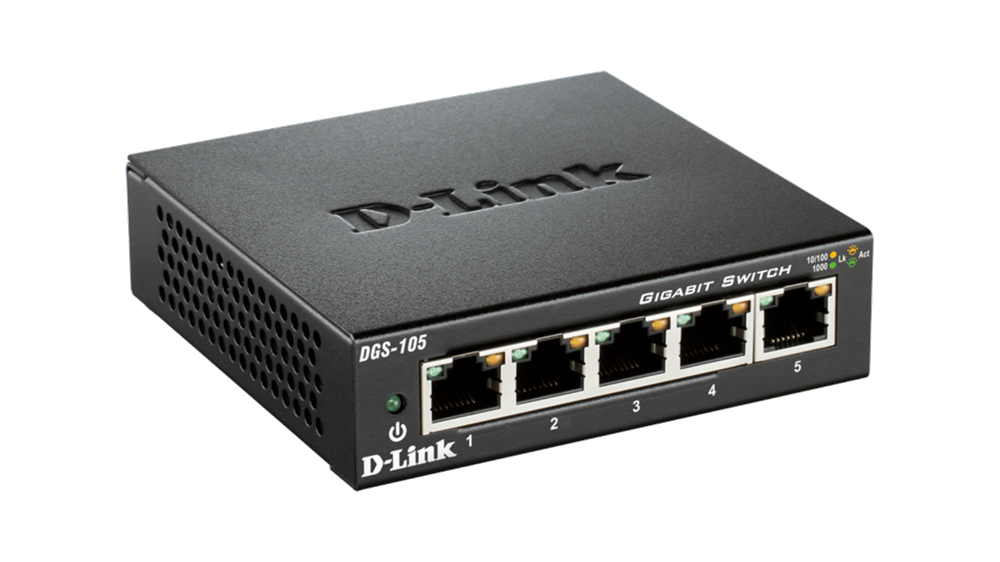 D-Link DGS-105 5port GbE LAN nem menedzselhető switch
