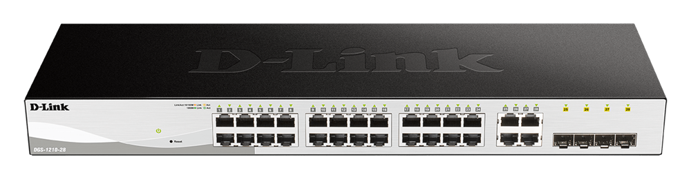 D-Link DGS-1210-28/E 24port GbE LAN 4x GbE RJ45/SFP Combo port Smart switch