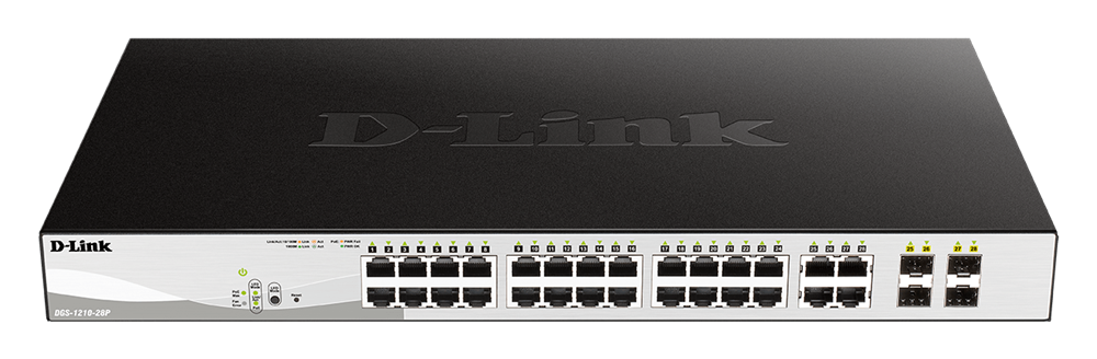 D-Link DGS-1210-28P/E 24port GbE LAN 4x GbE RJ45/SFP Combo port PoE Smart switch