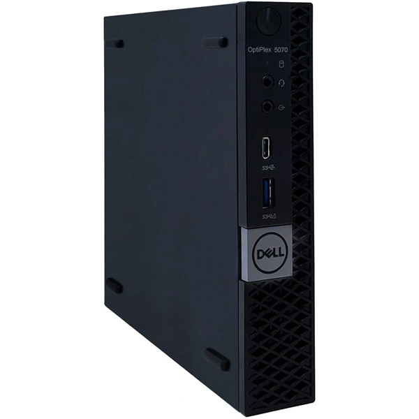 DELL OptiPlex 5070 Micro/i5-9th/16GB/512GB/Win Pro COA/fekete asztali számítógép (Használt A+)