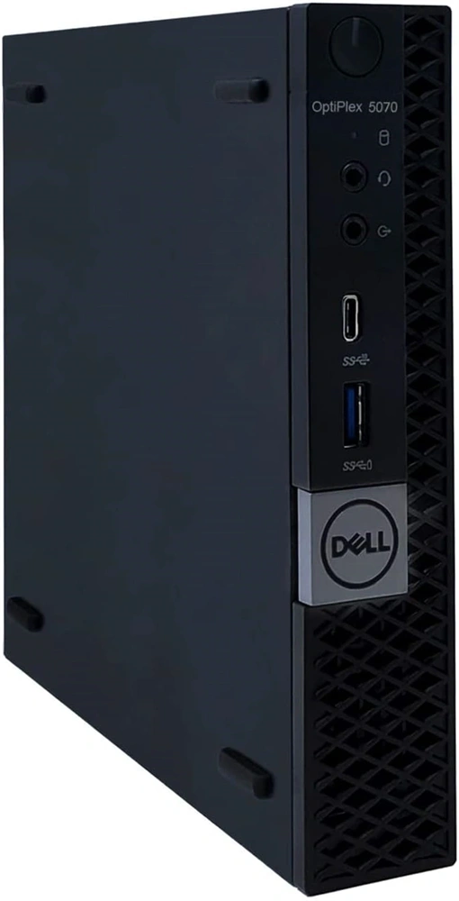 DELL OptiPlex 5070 Micro/i5-9th/16GB/512GB/Win Pro COA/fekete asztali számítógép (Használt A+)
