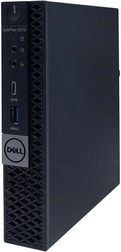 DELL OptiPlex 5070 Micro/i5-9th/16GB/512GB/Win Pro COA/fekete asztali számítógép (Használt A+)