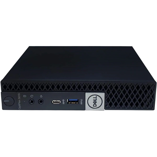 DELL OptiPlex 5070 Micro/i5-9th/16GB/512GB/Win Pro COA/fekete asztali számítógép (Használt A+)