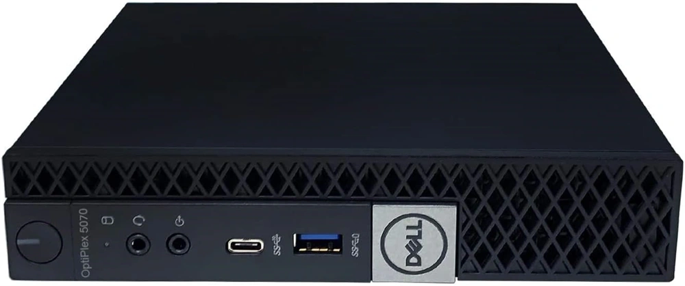 DELL OptiPlex 5070 Micro/i5-9th/16GB/512GB/Win Pro COA/fekete asztali számítógép (Használt A+)