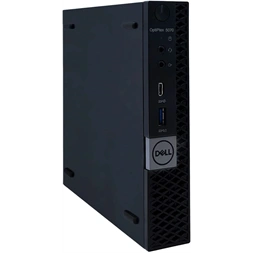 DELL OptiPlex 5070 Micro/i5-9th/8GB/256GB/Win Pro COA/fekete asztali számítógép (Használt A+)