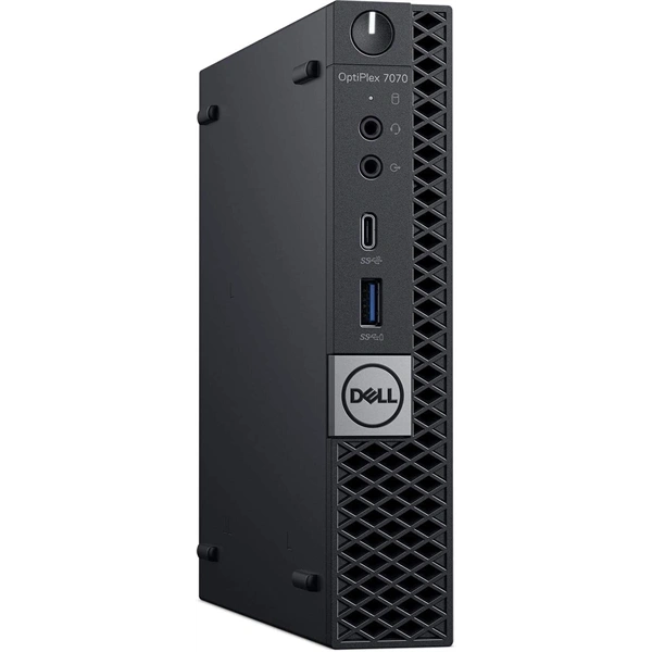 DELL OptiPlex 7070 Micro/i5-9th/16GB/512GB/Win Pro COA/fekete asztali számítógép (Használt A+)
