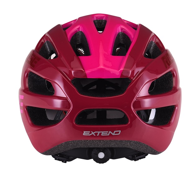 DEMA Extend 52-55 cm bordó-pink kerékpáros sisak