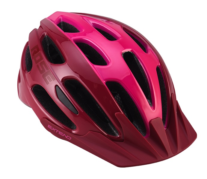 DEMA Extend 52-55 cm bordó-pink kerékpáros sisak