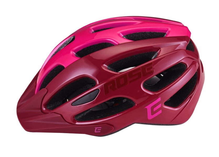 DEMA Extend 52-55 cm bordó-pink kerékpáros sisak