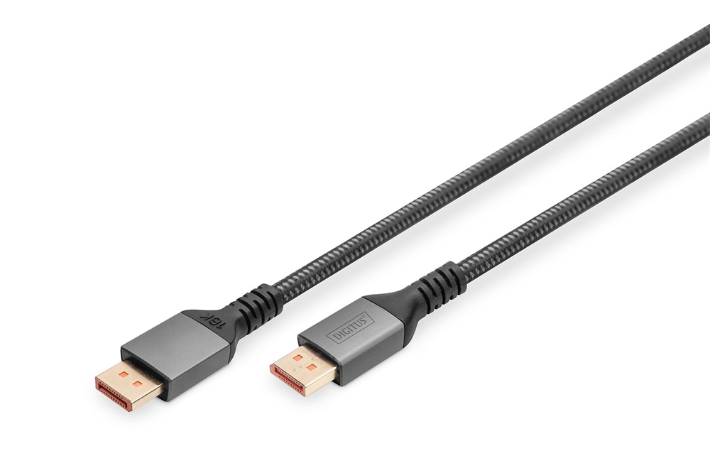 DIGITUS 16K UHD 80G 240Hz aranyozott 2.1 DisplayPort kábel 1m