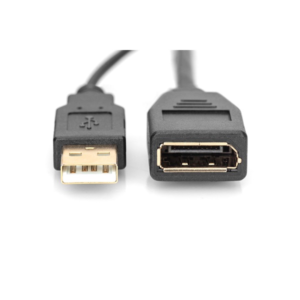 DIGITUS 1920 x 1080 4K 3D 30Hz USB-A - HDMI 1.4 -  1.2 DisplayPort kábel 0,2m