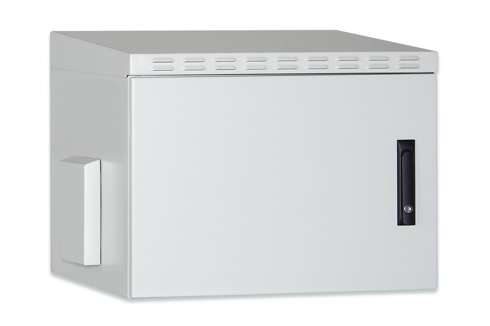 DIGITUS 19" 7U 490x600x450mm IP55 kültéri szürke fali rack szekrény
