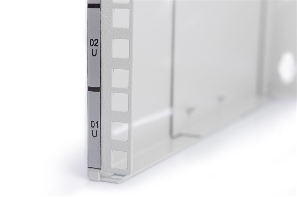 DIGITUS 19" 4U 195x505x250mm nyitott szürke fali patch konzol