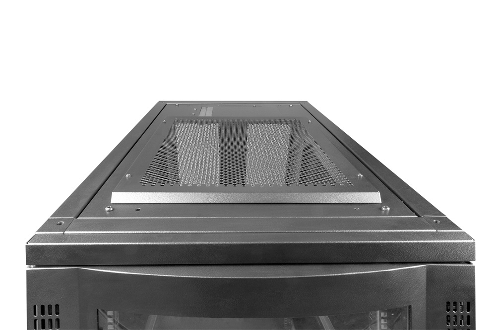 DIGITUS Server Rack Unique 19" 26U 1340x600x1000mm plexi üveg ajtós fekete álló szerver rack szekrény