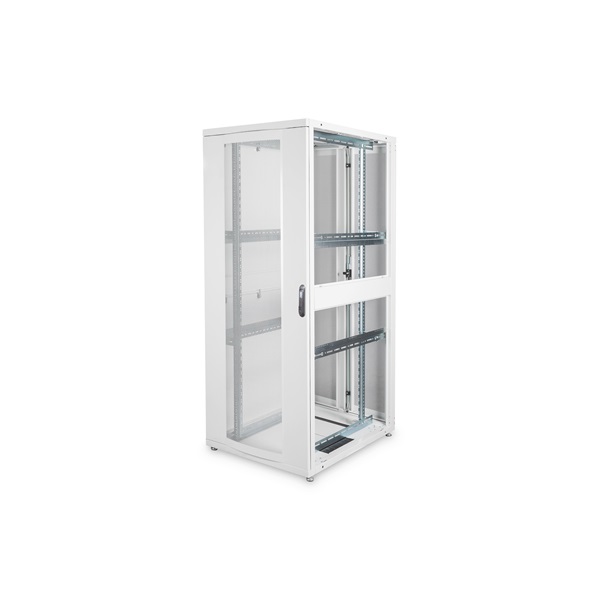 DIGITUS Server Rack Unique 19" 42U 2050x800x1000mm perforált ajtós szürke álló szerver rack szekrény