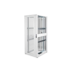 DIGITUS Server Rack Unique 19" 42U 2050x800x1000mm perforált ajtós szürke álló szerver rack szekrény