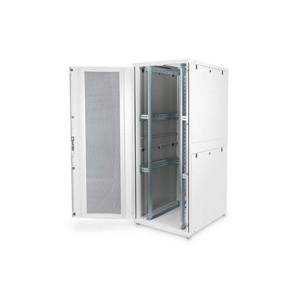 DIGITUS Server Rack Unique 19" 42U 2050x800x1000mm perforált ajtós szürke álló szerver rack szekrény