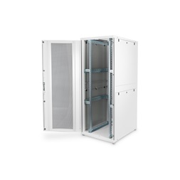 DIGITUS Server Rack Unique 19" 42U 2050x800x1000mm perforált ajtós szürke álló szerver rack szekrény