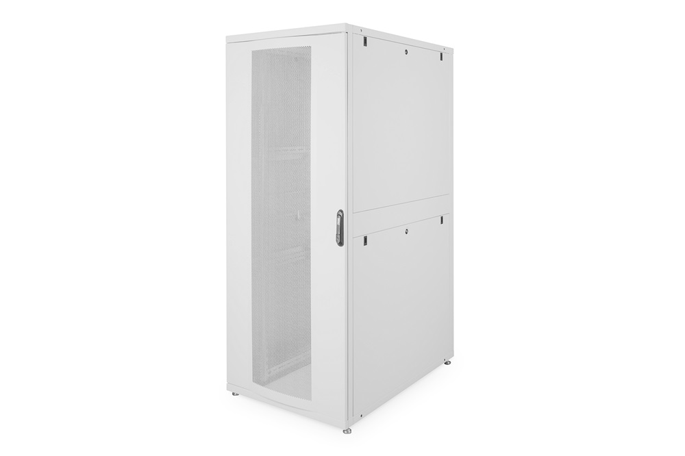 DIGITUS Server Rack Unique 19" 42U 2050x800x1200mm perforált ajtós szürke álló szerver rack szekrény