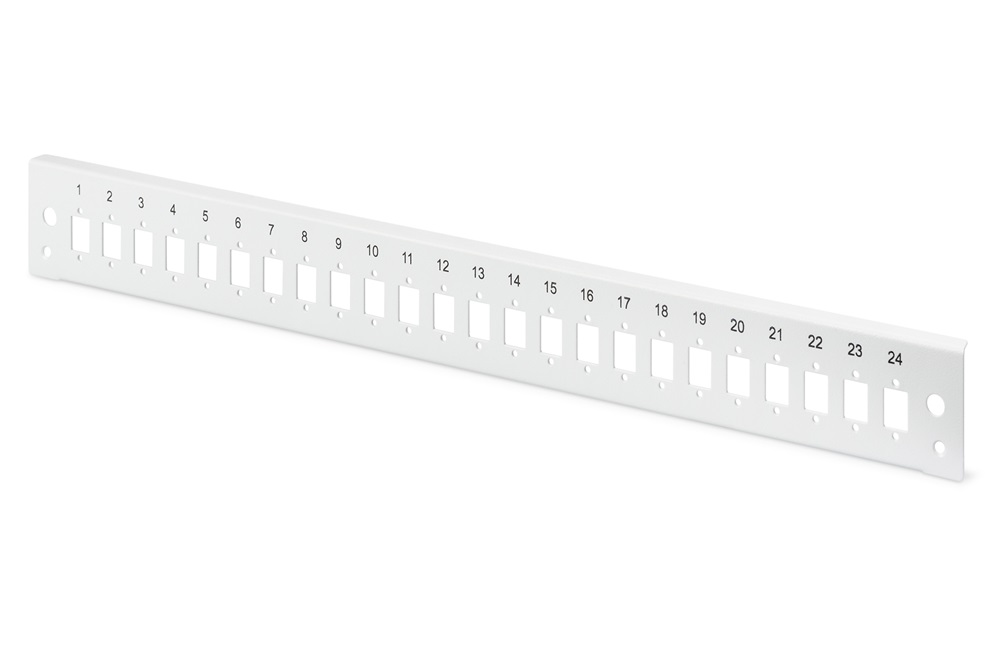 DIGITUS 1U 24x LC duplex/SC simplex szürke patch panel előlap
