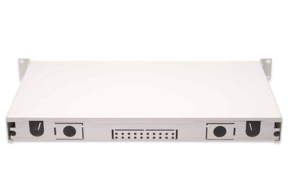 DIGITUS DN-96321/3 1U 12xSC duplex OM3 toldóval pigtaillel és kötőkazettával szerelt optikai rendező