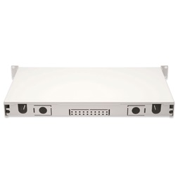 DIGITUS DN-96321/3 1U 12xSC duplex OM3 toldóval pigtaillel és kötőkazettával szerelt optikai rendező