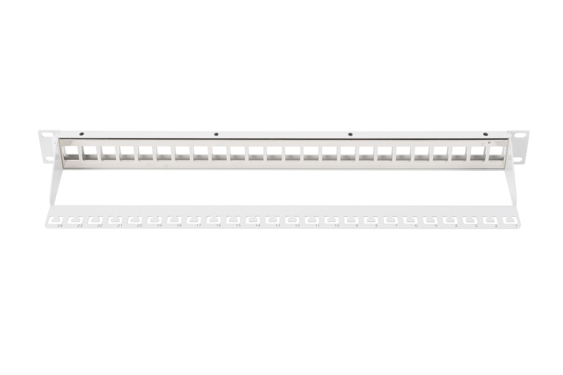 DIGITUS 24port 19" 1U szürke moduláris üres Patch Panel