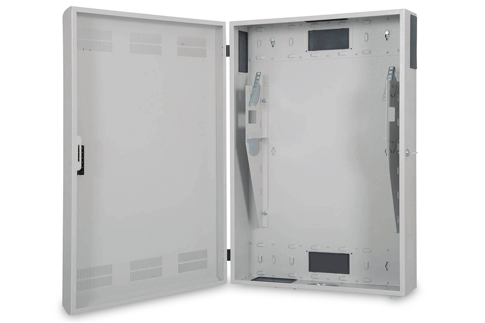 DIGITUS 19" 3U 900x600x200mm slim forgatható szürke fali rack szekrény