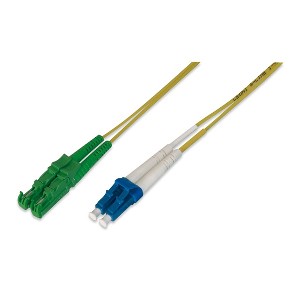 DIGITUS AL-9E2000LC-02I Duplex 2xE2000(APC) + 2xLC(UPC) monomódusú OS2 9/125 LSOH 2m optikai patch kábel