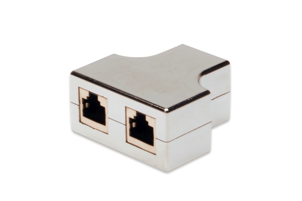 DIGITUS AT-AG 2X8/8 CAT5e árnyékolt RJ45 elosztó adapter