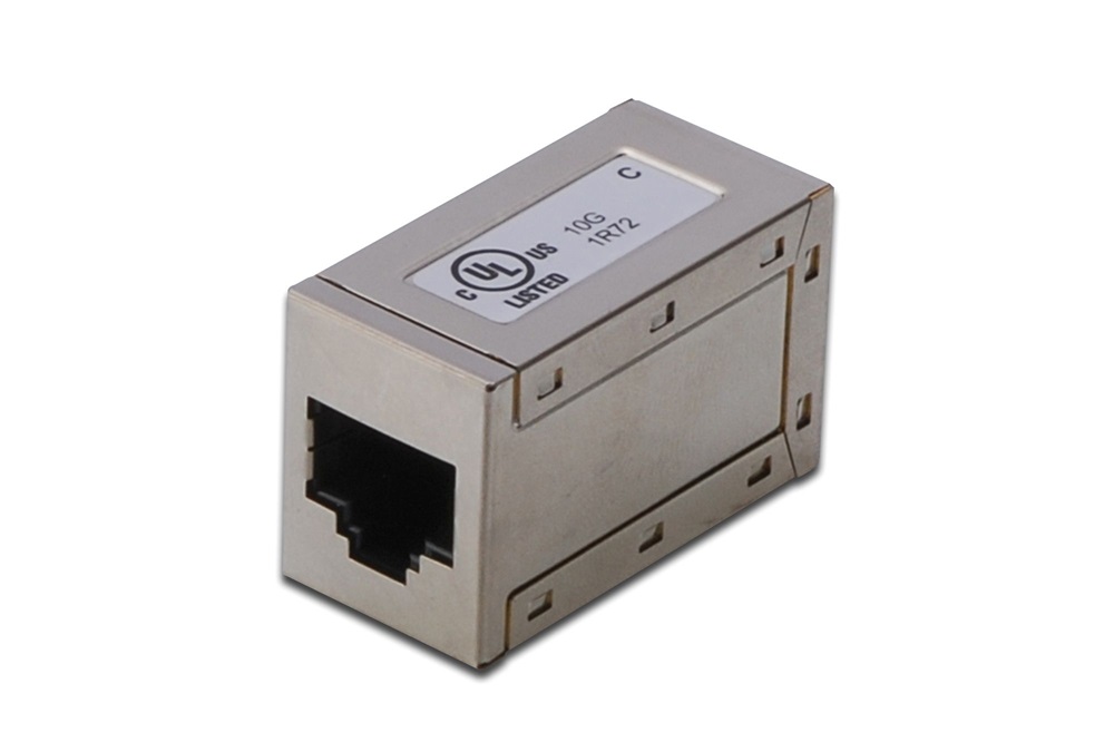 DIGITUS AT-AG 8/8 C6S CAT6 árnyékolt fém 8P8C RJ45 kábeltoldó