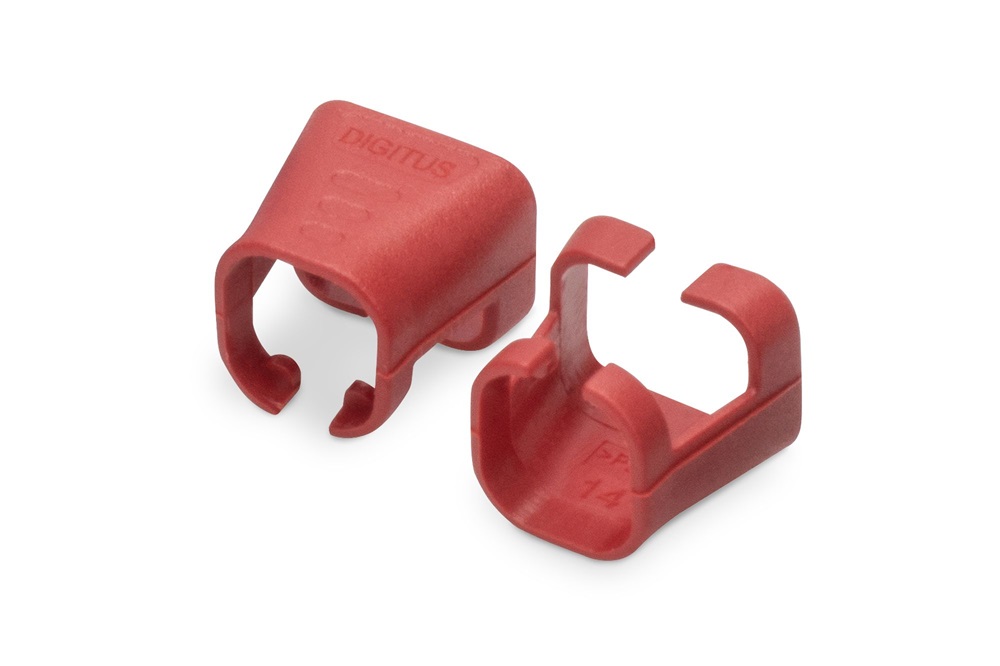 DIGITUS A-CC-R Piros RJ45 clips patch kábelhez 100db/csomag