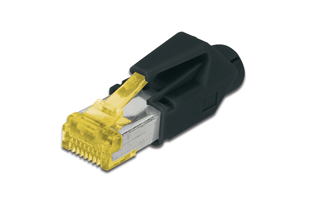 DIGITUS A-MO6A 8/8 HRS CAT6A Hirose TM31 árnyékolt 8P8C RJ45 törésgátlós dugó