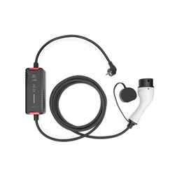 DIGITUS Állítható teljesítményü háztartási 230V 16A Type F 7/4 Type 2 Elektromos autó töltőkábel 10m