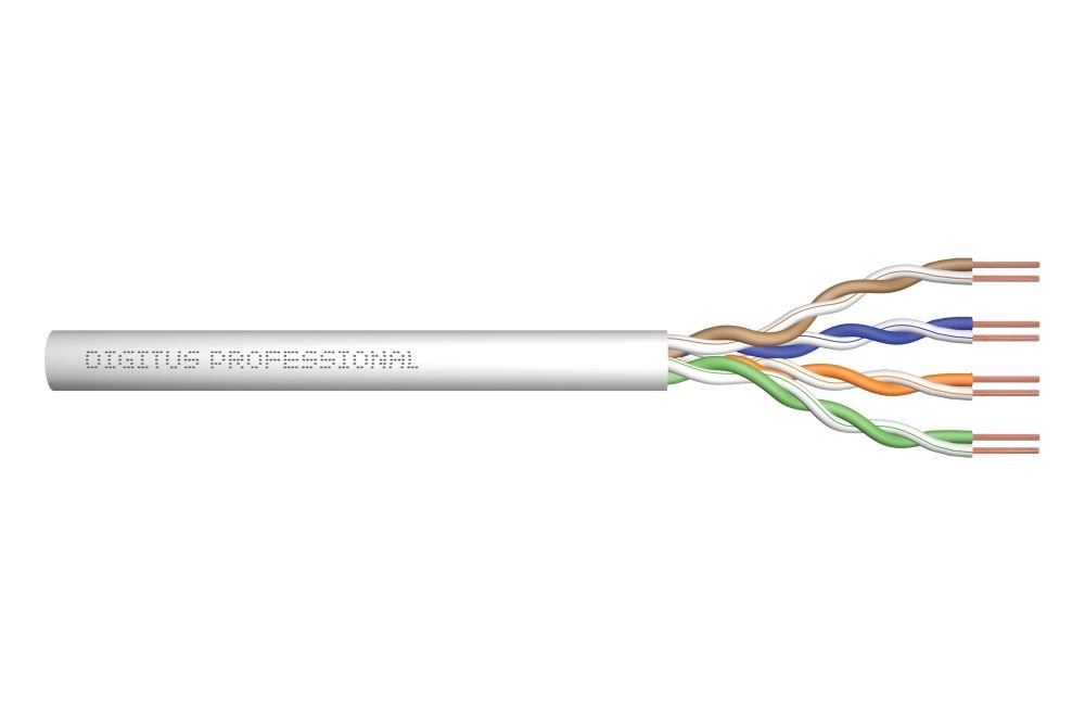 DIGITUS DK-1511-V-305-1 Cat.5e U/UTP 100MHz Eca PVC 305m szürke fali kábel
