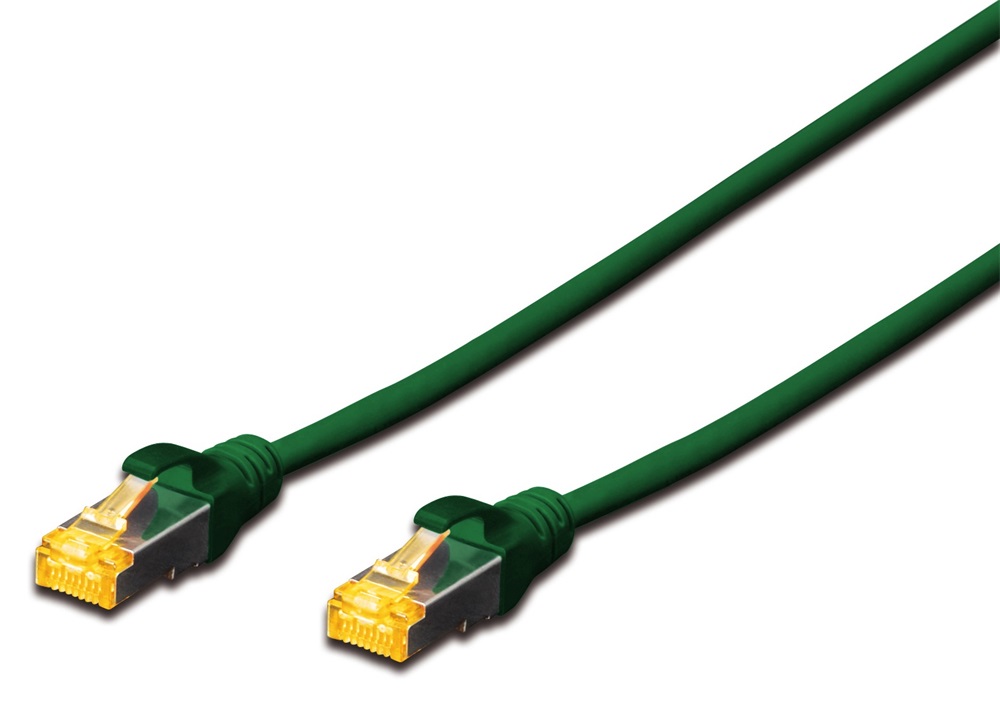DIGITUS Cat.6A S/FTP LSZH 2m zöld patch kábel