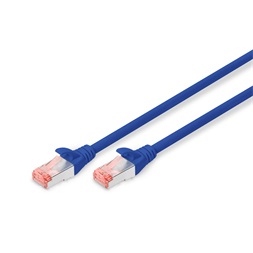 DIGITUS Cat.6 S/FTP LSZH 0,25m kék patch kábel