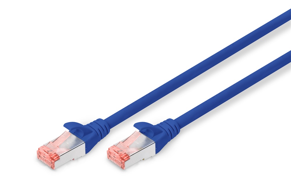 DIGITUS Cat.6 S/FTP LSZH 0,25m kék patch kábel