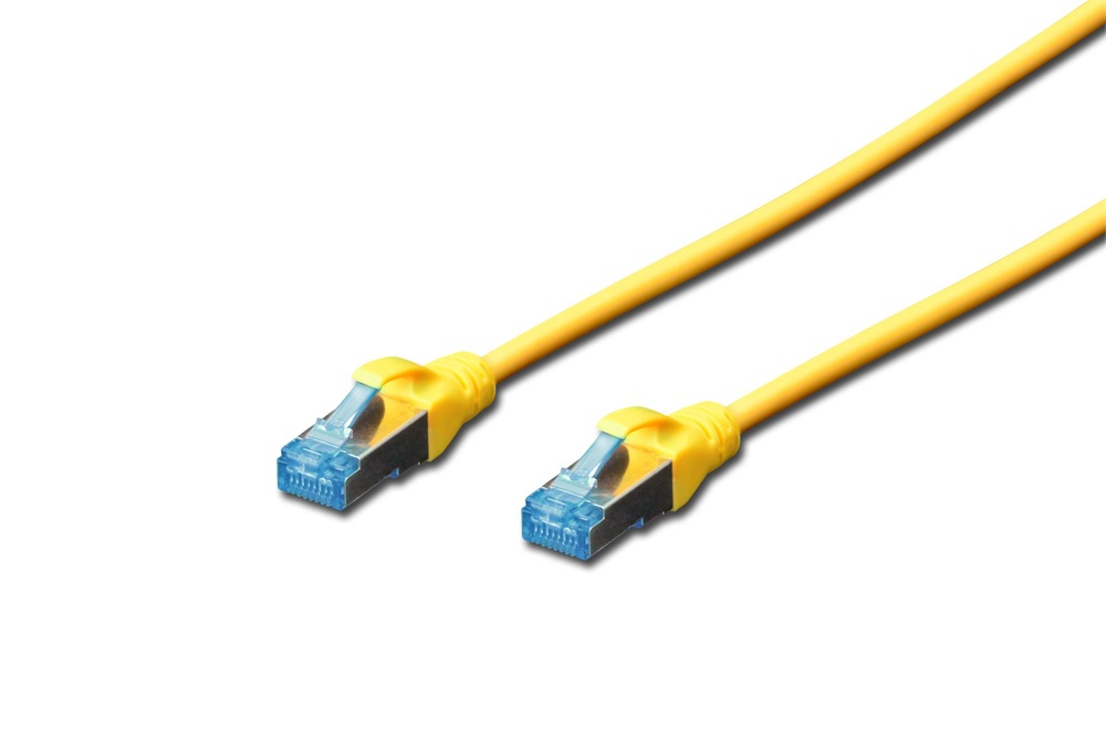 DIGITUS Cat.5e SF/UTP PVC 5m sárga patch kábel