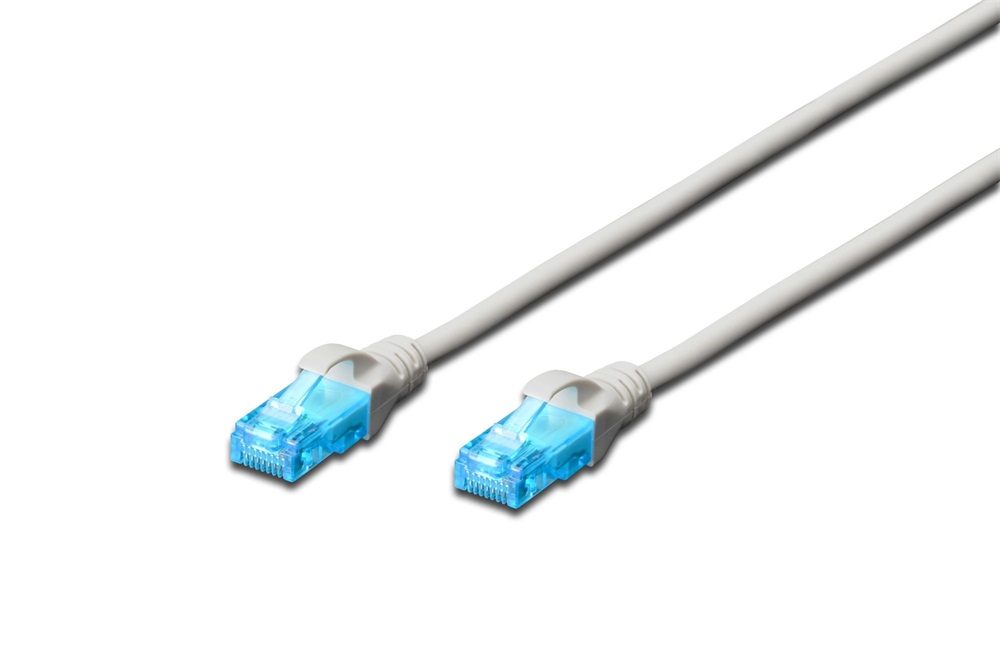 DIGITUS Cat.5e U/UTP PVC 30m szürke patch kábel
