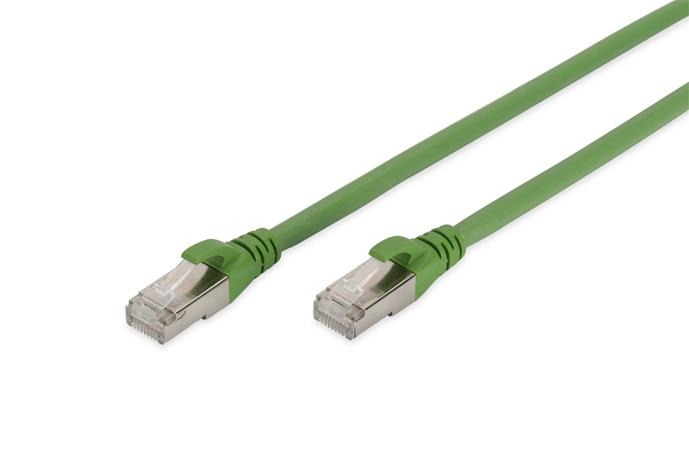 DIGITUS Cat.6A S/FTP Poliuretán 20m zöld patch kábel