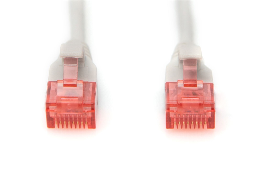 DIGITUS Cat.6 U/UTP LSZH 1m szürke slim patch kábel