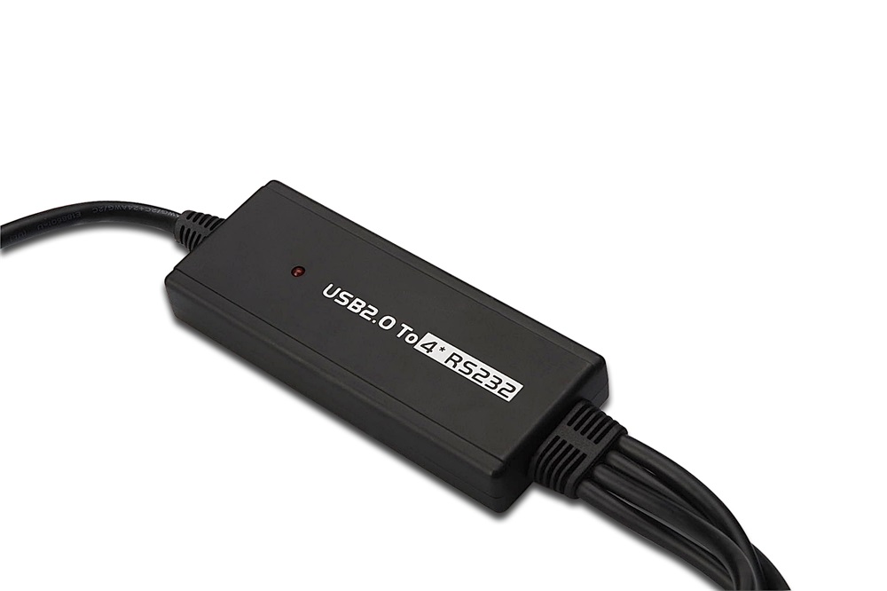 DIGITUS DA-70159 USB 2.0 4x RS232 1,5 m kábel