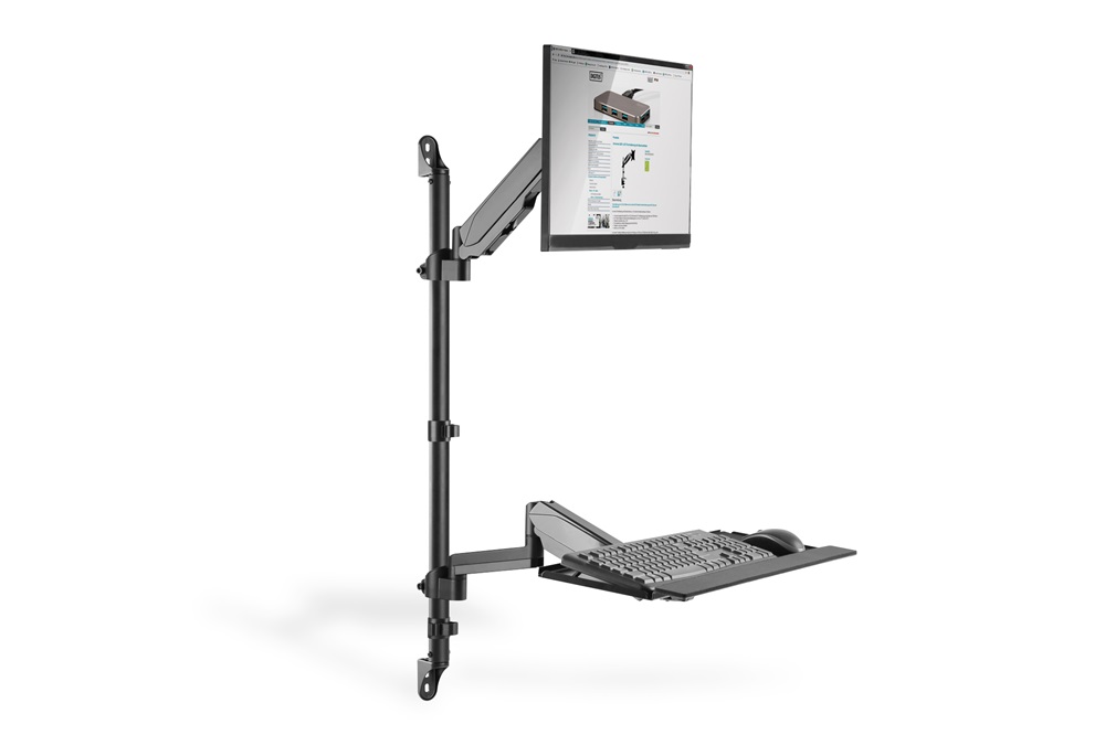 DIGITUS DA-90372 Univerzális falra szerelhető munkaállomás
