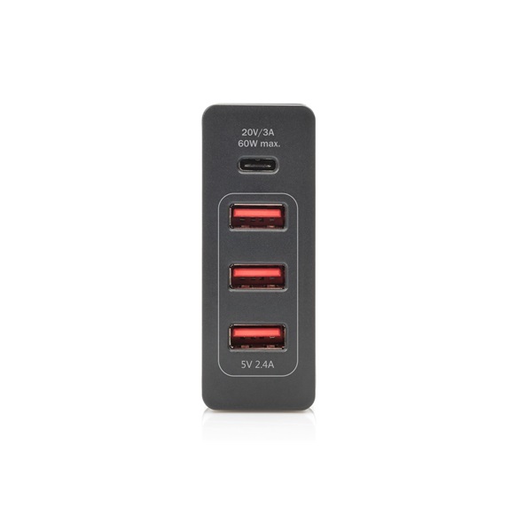 DIGITUS DA-10195 Univerzális 4 port USB Type-A/Type-C 72W töltőadapter