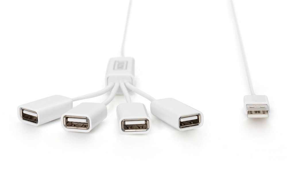 DIGITUS DA-70216 4 portos slim spider USB 2.0 HUB