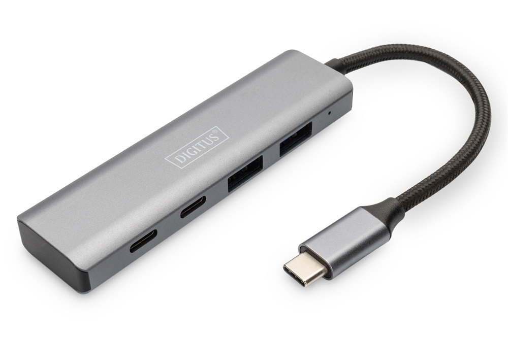 DIGITUS DA-70245 4 portos 2x USB 3.1 2x USB-C 3.1 HUB