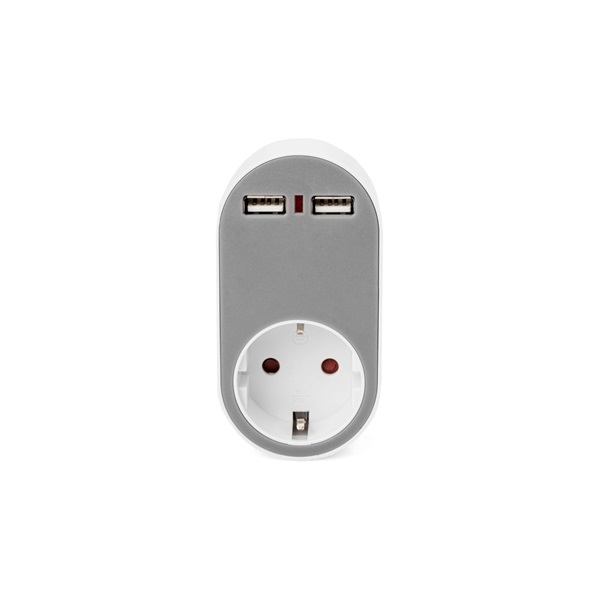 DIGITUS DA-70617 Univerzális 2 port USB Type-A 1x schuko töltőadapter