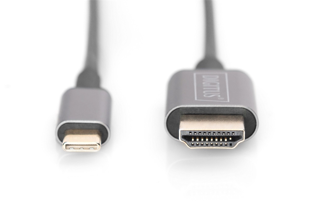 DIGITUS DA-70821 USB C - HDMI A 1,8m szürke video átalakító kábel