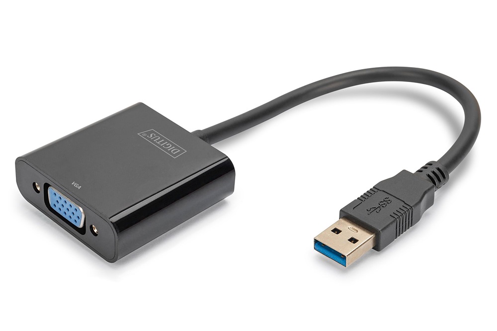 DIGITUS DA-70840 Full HD USB type A 3.2 VGA grafikus adapter
